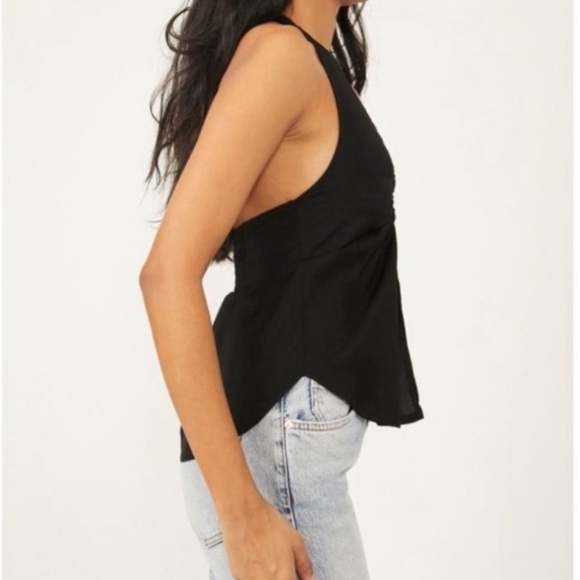 FREE PEOPLE Calista Top in Black size:Large - Picture 3 of 6